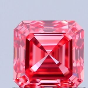 Asscher 1.02 ct. Pink VVS1 EX EX CVD Lab Grown Diamond