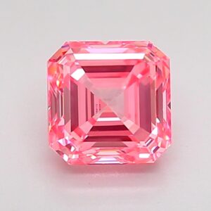 Asscher 1.04 ct. Pink VVS1 EX VG CVD Lab Grown Diamond