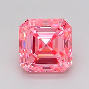 Asscher 1.52 ct. Pink VVS2 EX EX CVD Lab Grown Diamond
