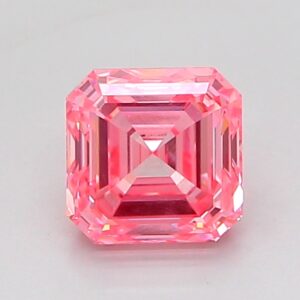 Asscher 1.08 ct. Pink VVS2 VG VG CVD Lab Grown Diamond