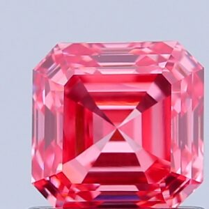 Asscher 1.07 ct. Pink VVS2 VG VG CVD Lab Grown Diamond