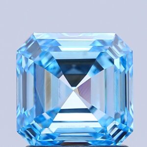 Asscher 1.56 ct. Blue VVS1 VG VG CVD Lab Grown Diamond