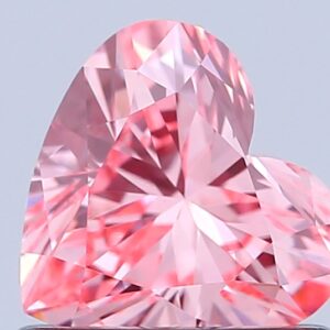 Heart 0.71 ct. Pink VS1  VG EX  CVD Lab Grown Diamond