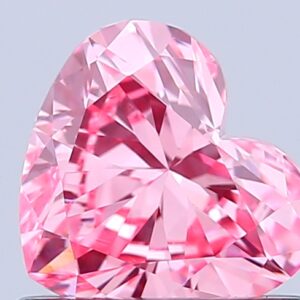 Heart 0.7 ct. Pink VVS2  VG VG  CVD Lab Grown Diamond