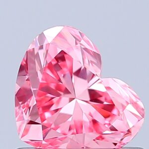 Heart 0.75 ct. Pink VVS2  VG VG  CVD Lab Grown Diamond