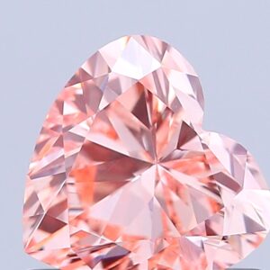 Heart 0.74 ct. Pink VVS2  VG VG  CVD Lab Grown Diamond