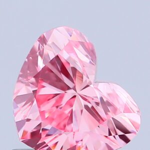 Heart 0.79 ct. Pink VS1  VG EX  CVD Lab Grown Diamond
