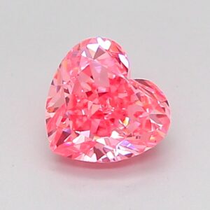 Heart 0.8 ct. Pink VS2  VG VG  CVD Lab Grown Diamond