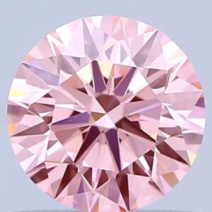 Round 0.8 ct. Pink VVS1 ID EX EX  CVD Lab Grown Diamond