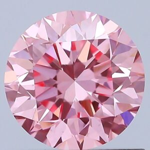 Round 0.9 ct. Pink VS1 VG VG VG  CVD Lab Grown Diamond