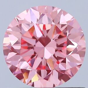 Round 0.9 ct. Pink VS1 VG EX VG  CVD Lab Grown Diamond