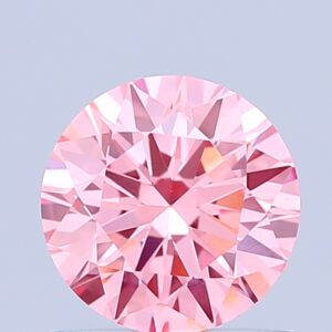Round 0.87 ct. Pink VVS2 ID VG EX  CVD Lab Grown Diamond