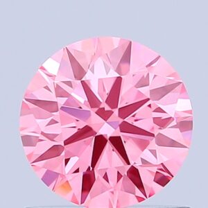 Round 0.82 ct. Pink VVS2 ID VG EX  CVD Lab Grown Diamond