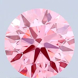Round 0.9 ct. Pink VS1 EX EX VG  CVD Lab Grown Diamond