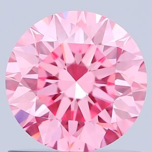 Round 0.86 ct. Pink VVS2 EX EX EX  CVD Lab Grown Diamond