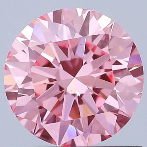 Round 0.9 ct. Pink VS1 EX VG EX  CVD Lab Grown Diamond